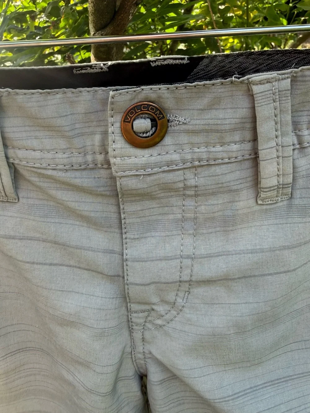 Volcom Light Gray Kids Chino Shorts